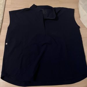 Figs Navy Rafaela top